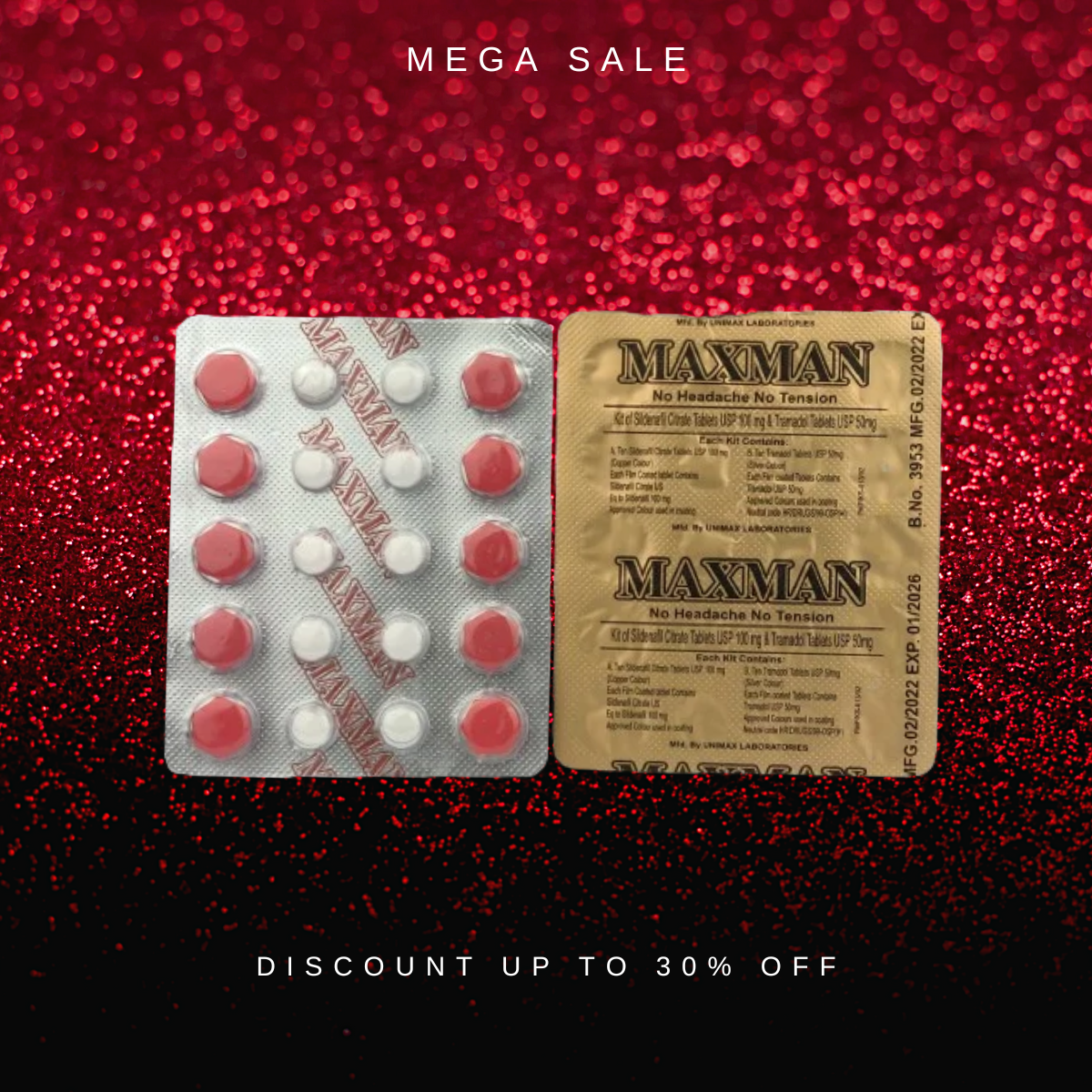 Maxman Kit Of Sildenafil Citrate Tablets Imp Playful