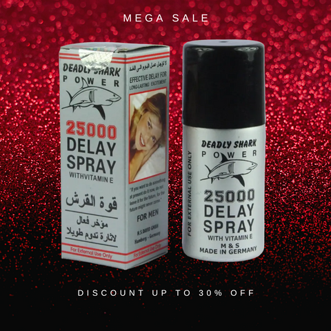 Deadly Shark 25000 Delay Spray for Men with Vitamin E Playful