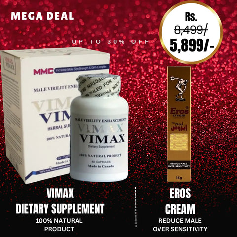 Vimax vimax herbal supplement 100% neatural product(60 capsoles) + Eros Cream 15g Playful